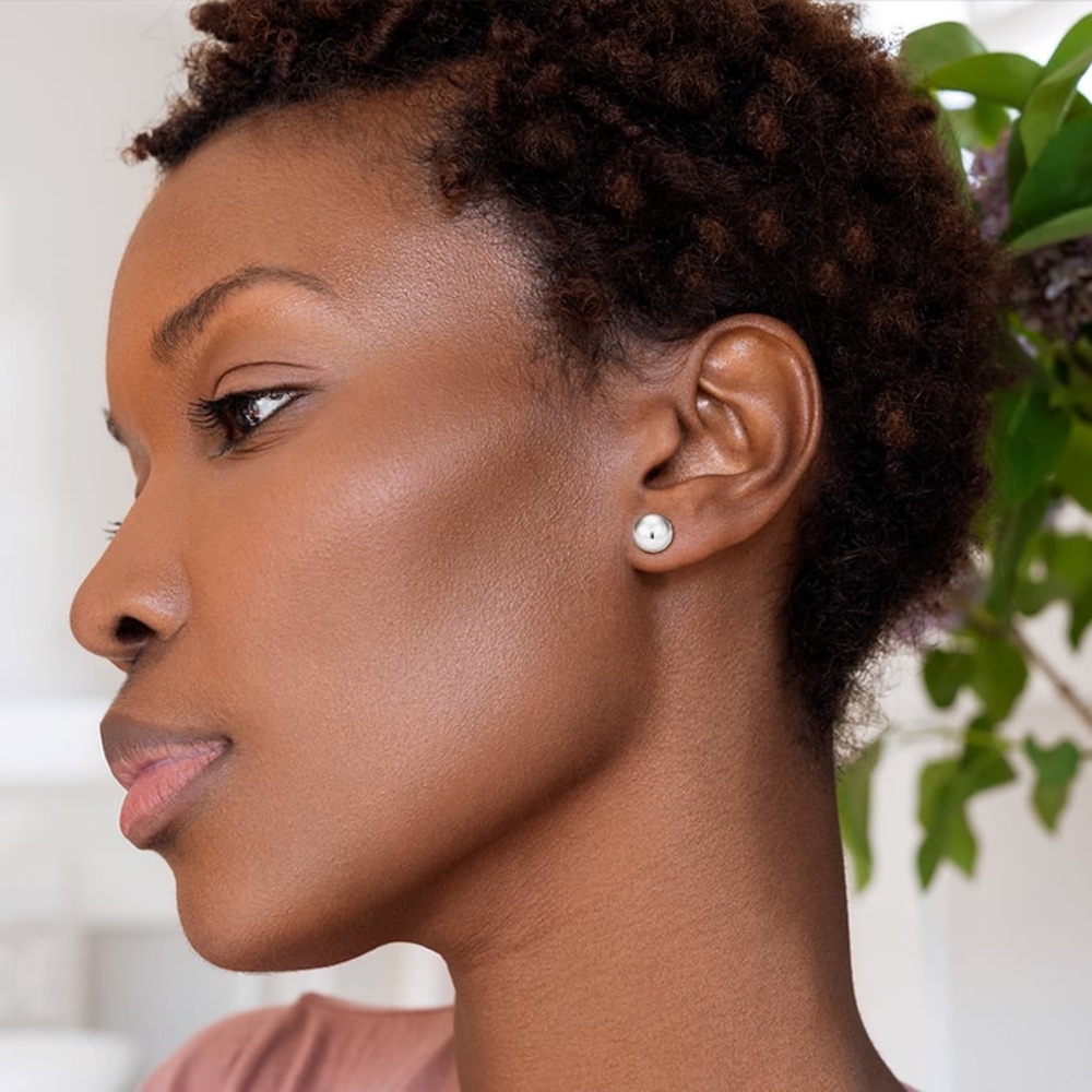 Brilliant Earth Ball Stud Earrings in Silver